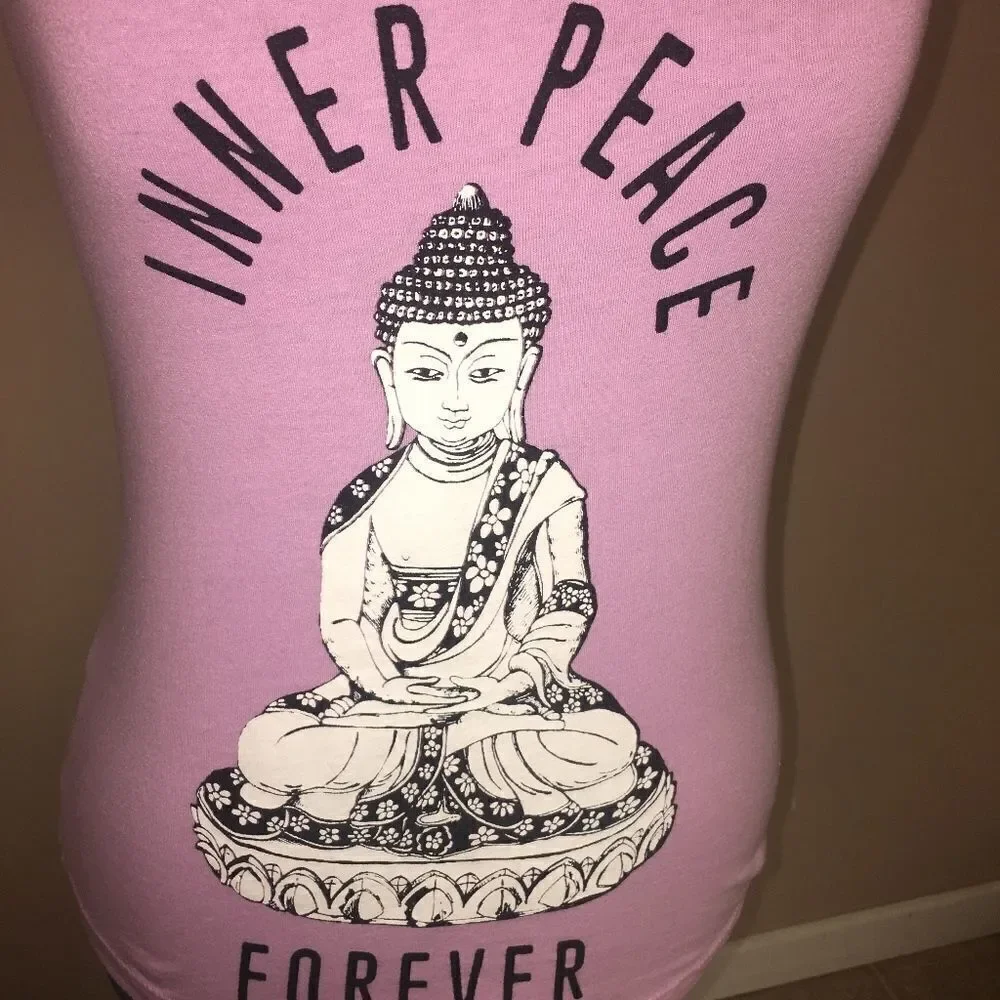 USA Made Funky Yoga Namaste Peace Tank XS